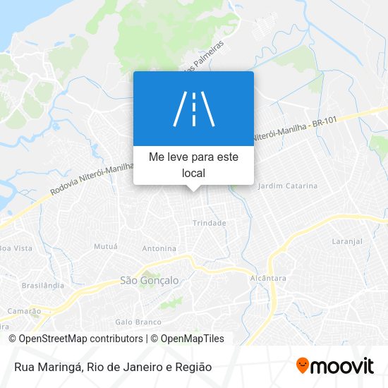 Rua Maringá mapa