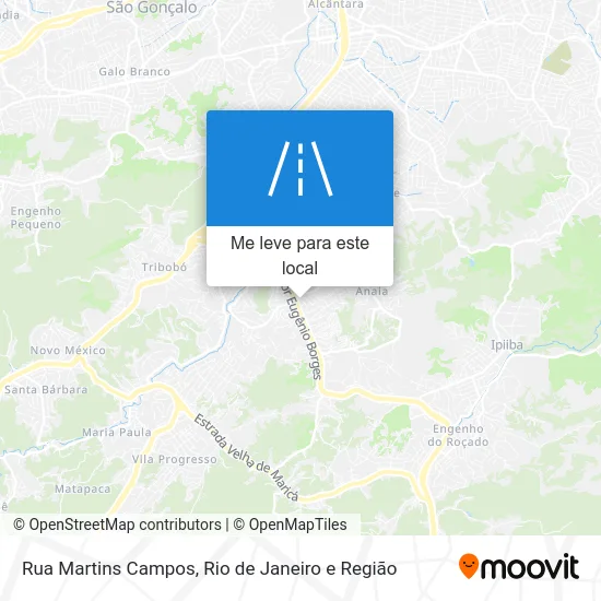Rua Martins Campos mapa