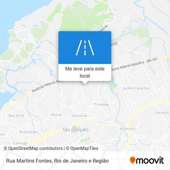Rua Martins Fontes mapa