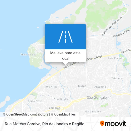 Rua Matéus Saraiva mapa