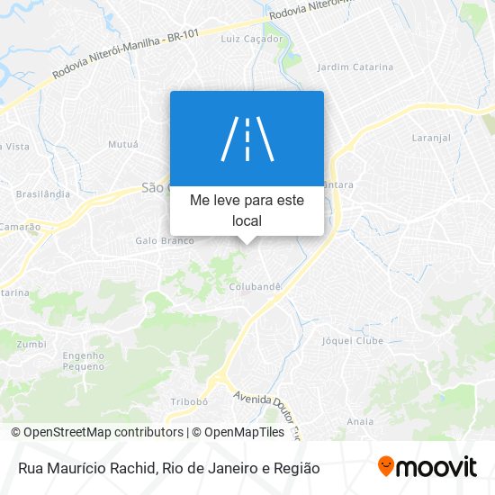 Rua Maurício Rachid mapa