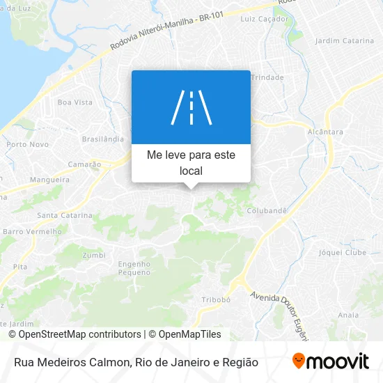 Rua Medeiros Calmon mapa