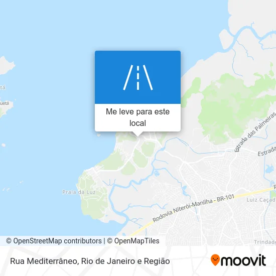 Rua Mediterrâneo mapa