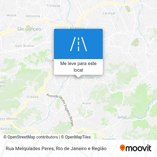 Rua Melquíades Peres mapa