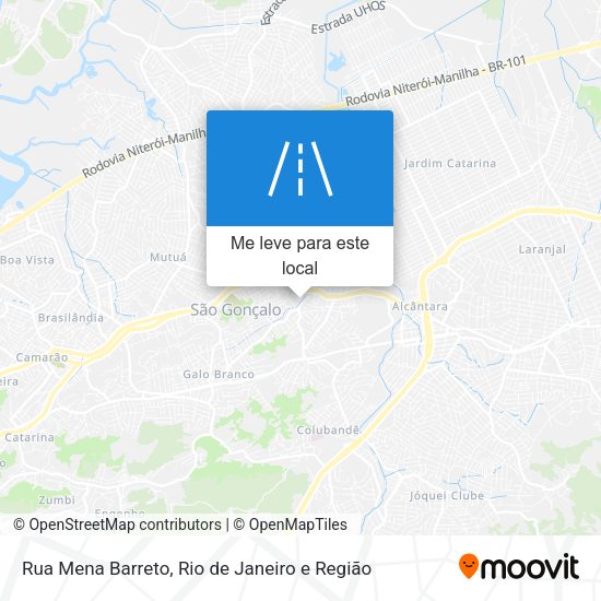 Rua Mena Barreto mapa