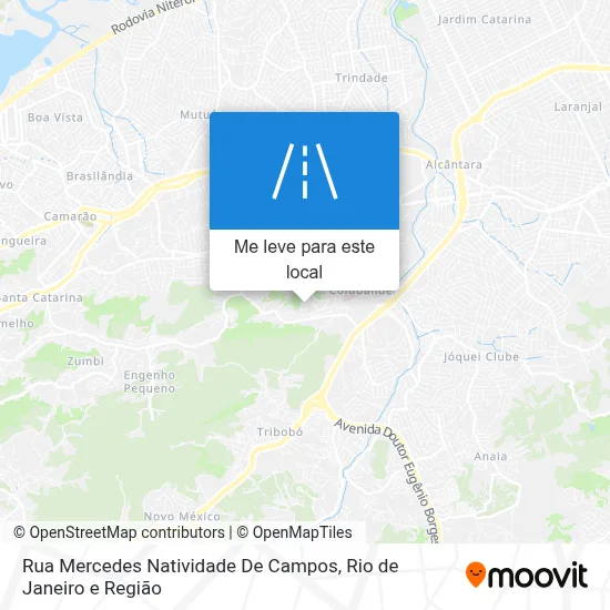 Rua Mercedes Natividade De Campos mapa