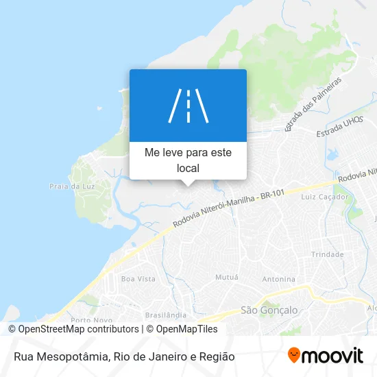 Rua Mesopotâmia mapa