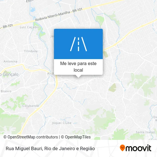 Rua Miguel Bauri mapa