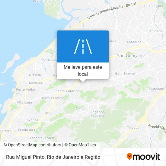 Rua Miguel Pinto mapa