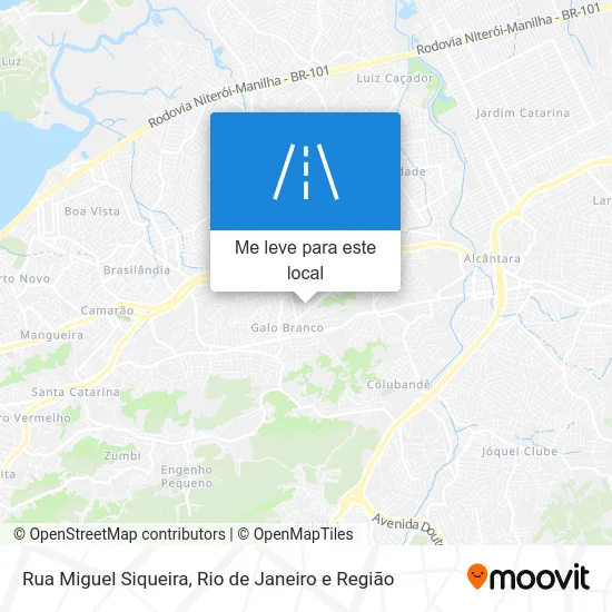 Rua Miguel Siqueira mapa