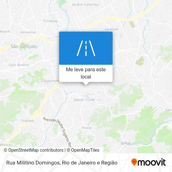 Rua Militino Domingos mapa