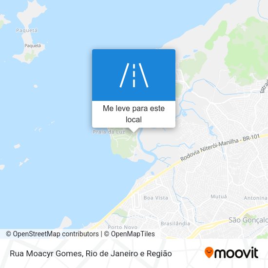 Rua Moacyr Gomes mapa