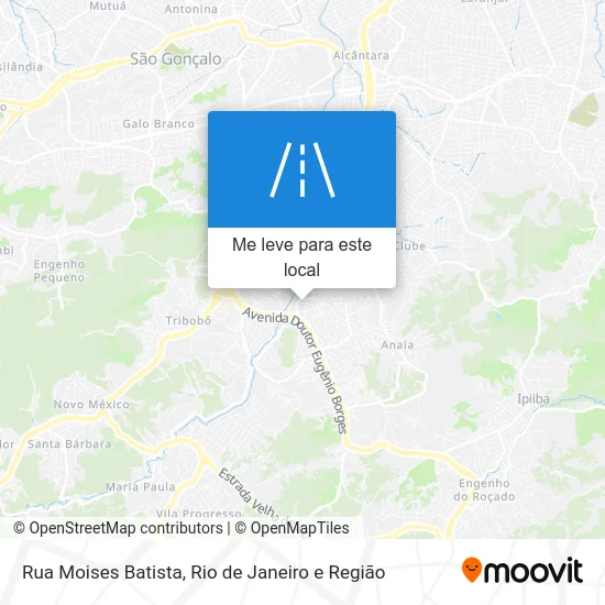 Rua Moises Batista mapa