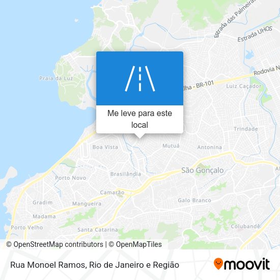 Rua Monoel Ramos mapa