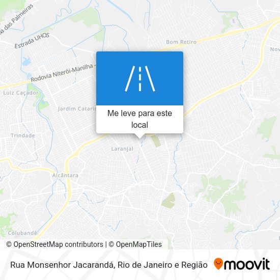 Rua Monsenhor Jacarandá mapa