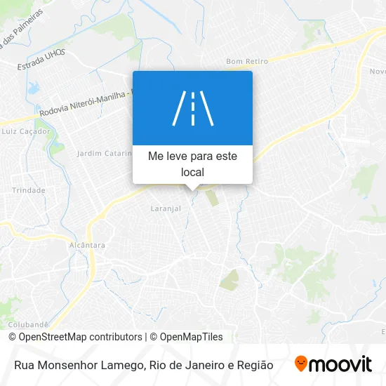 Rua Monsenhor Lamego mapa