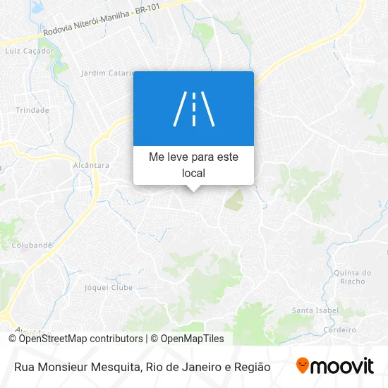 Rua Monsieur Mesquita mapa