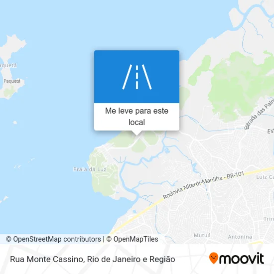 Rua Monte Cassino mapa