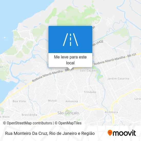 Rua Monteiro Da Cruz mapa
