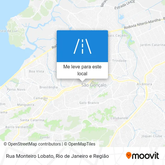 Rua Monteiro Lobato mapa