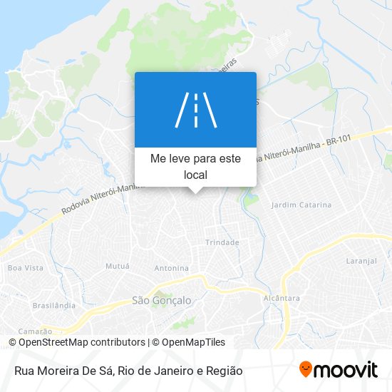 Rua Moreira De Sá mapa