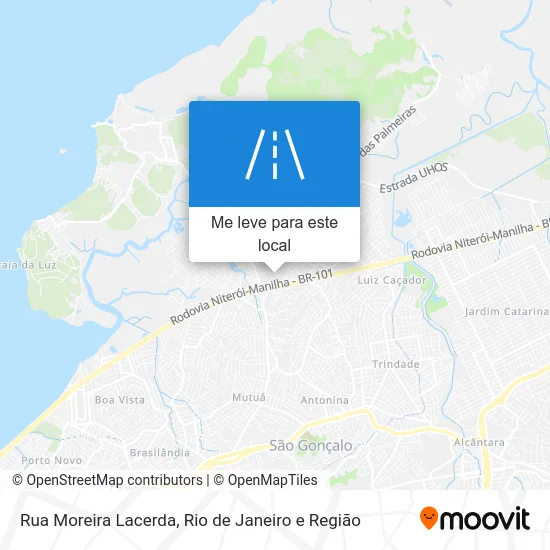 Rua Moreira Lacerda mapa