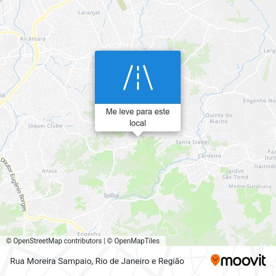 Rua Moreira Sampaio mapa