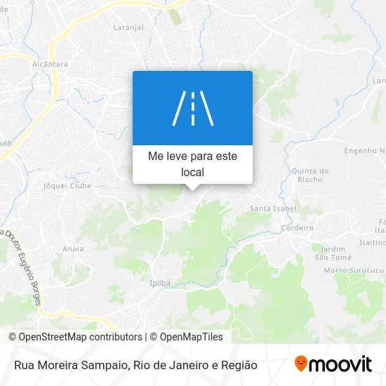 Rua Moreira Sampaio mapa