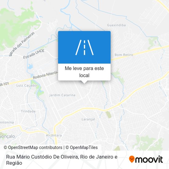 Rua Mário Custódio De Oliveira mapa