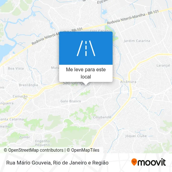 Rua Mário Gouveia mapa