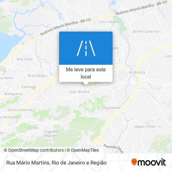 Rua Mário Martins mapa