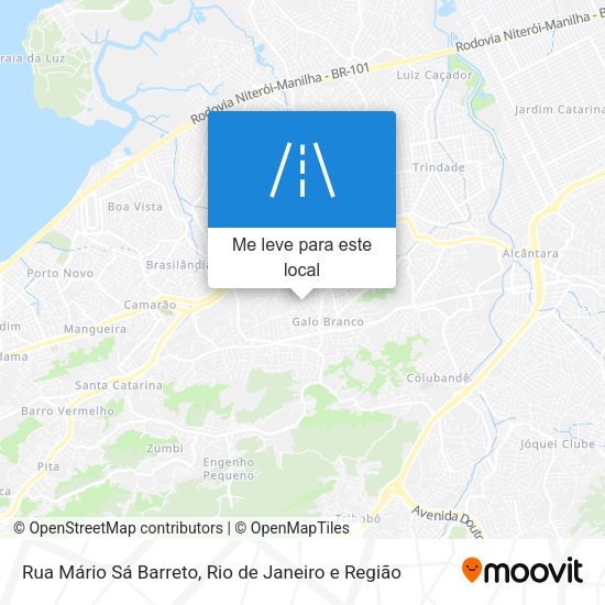 Rua Mário Sá Barreto mapa
