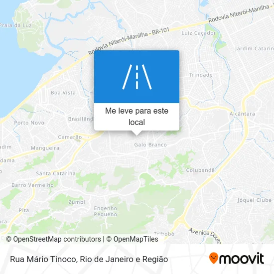 Rua Mário Tinoco mapa