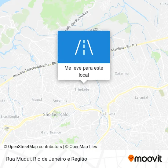 Rua Muqui mapa