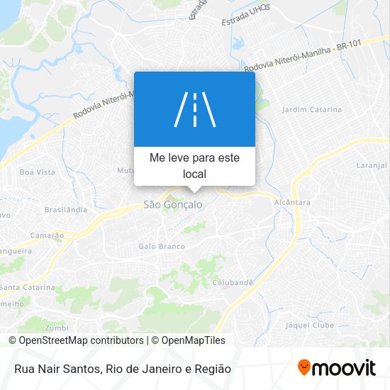 Rua Nair Santos mapa