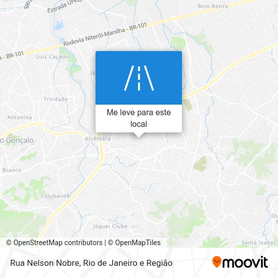Rua Nelson Nobre mapa