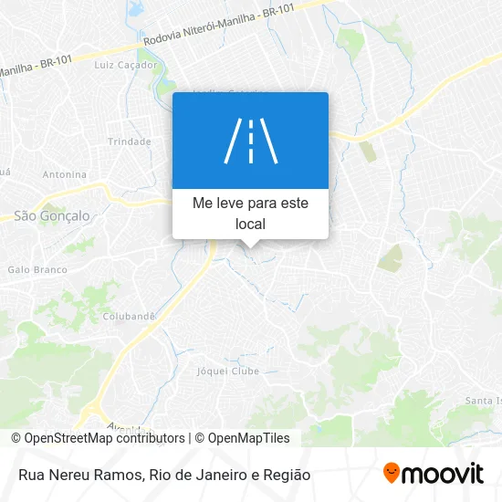 Rua Nereu Ramos mapa