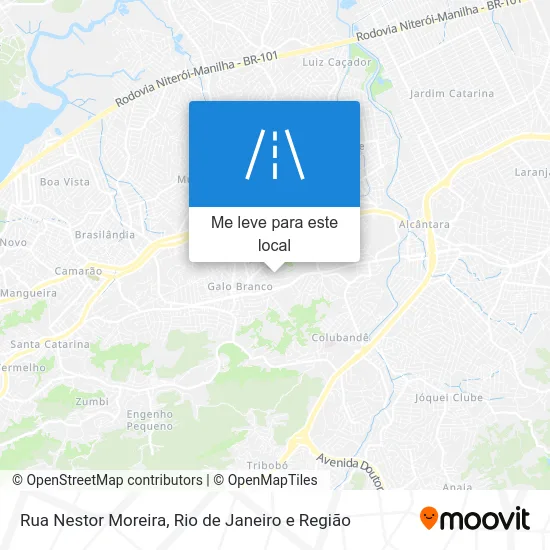 Rua Nestor Moreira mapa