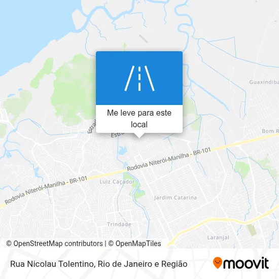 Rua Nicolau Tolentino mapa