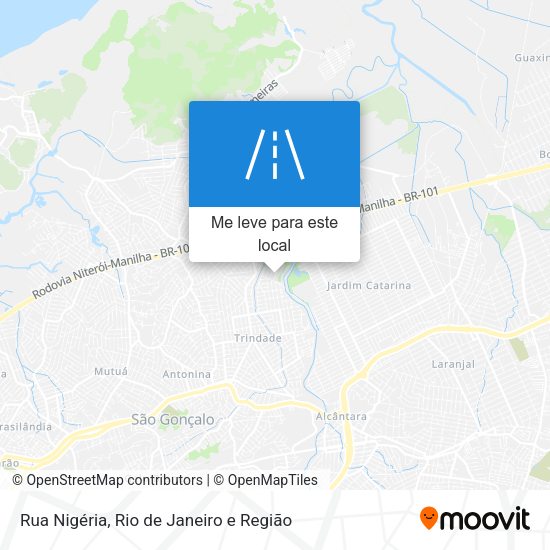 Rua Nigéria mapa