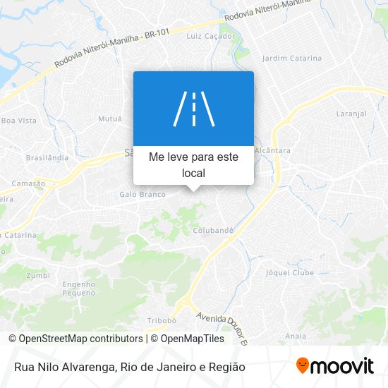 Rua Nilo Alvarenga mapa