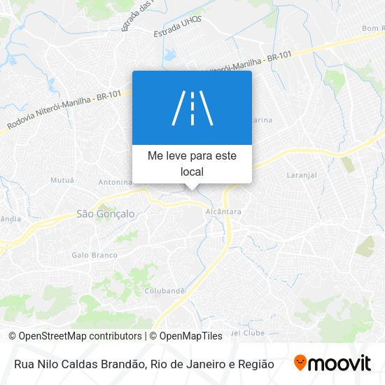Rua Nilo Caldas Brandão mapa
