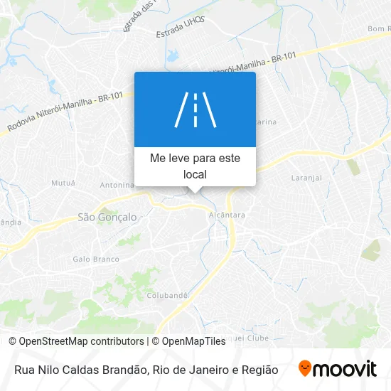 Rua Nilo Caldas Brandão mapa