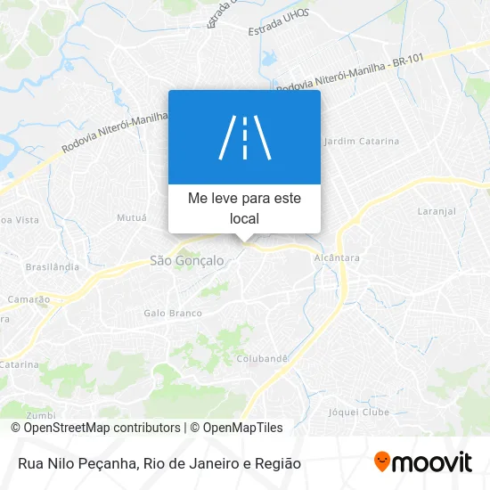 Rua Nilo Peçanha mapa
