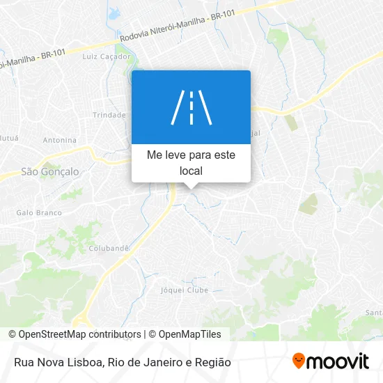 Rua Nova Lisboa mapa