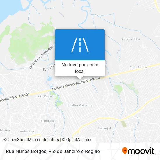 Rua Nunes Borges mapa