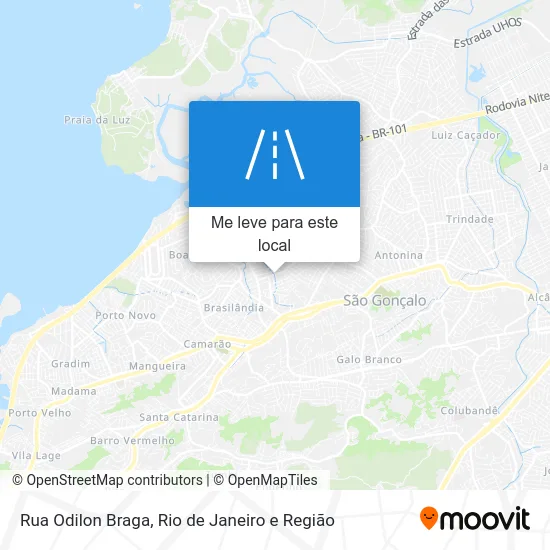 Rua Odilon Braga mapa