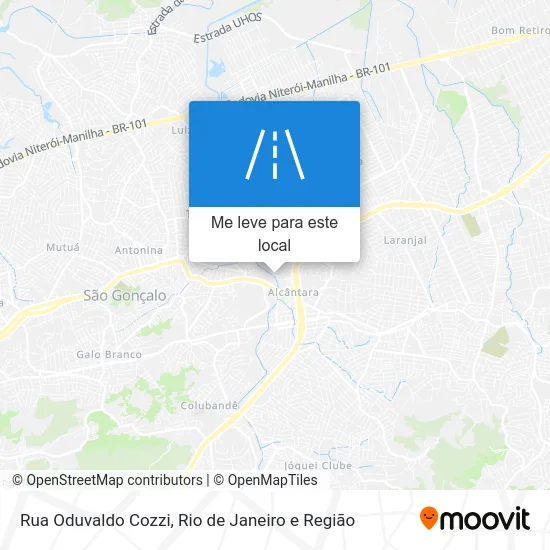 Rua Oduvaldo Cozzi mapa