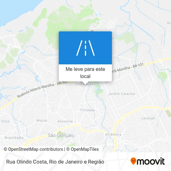 Rua Olindo Costa mapa