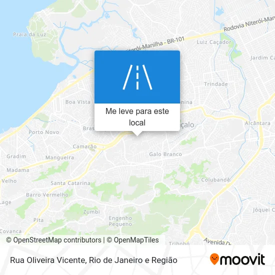 Rua Oliveira Vicente mapa